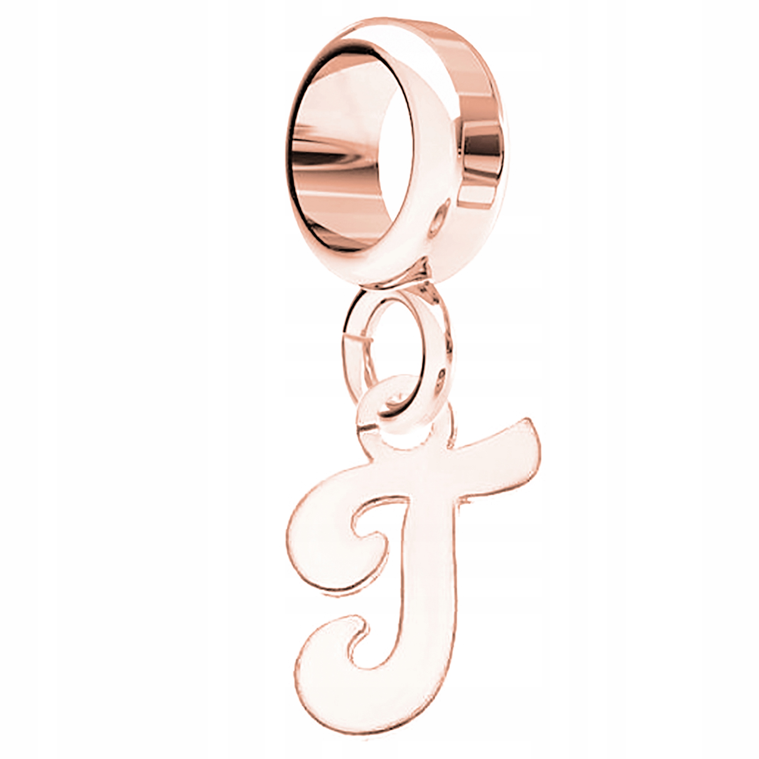 

Charms Literka T różowe złoto 925
