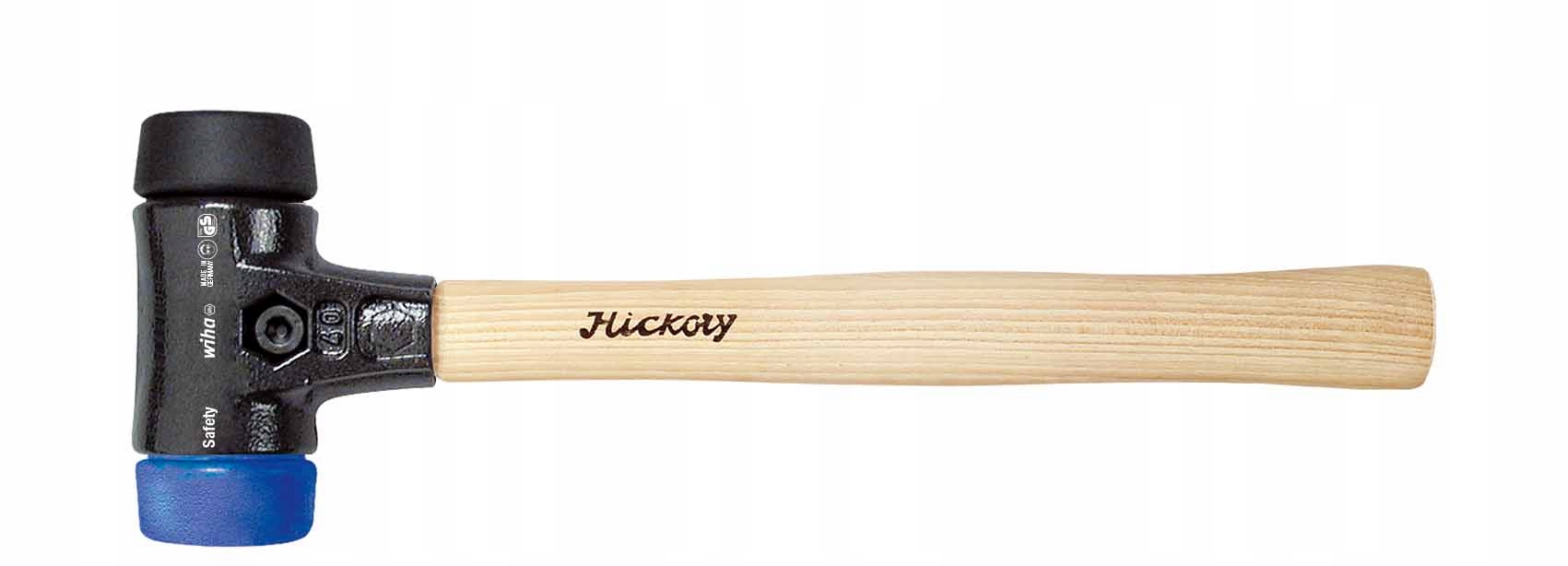 Gumové dlažební kladivo s vyměnitelnými obojky Wiha Safety 1KG 1117 g