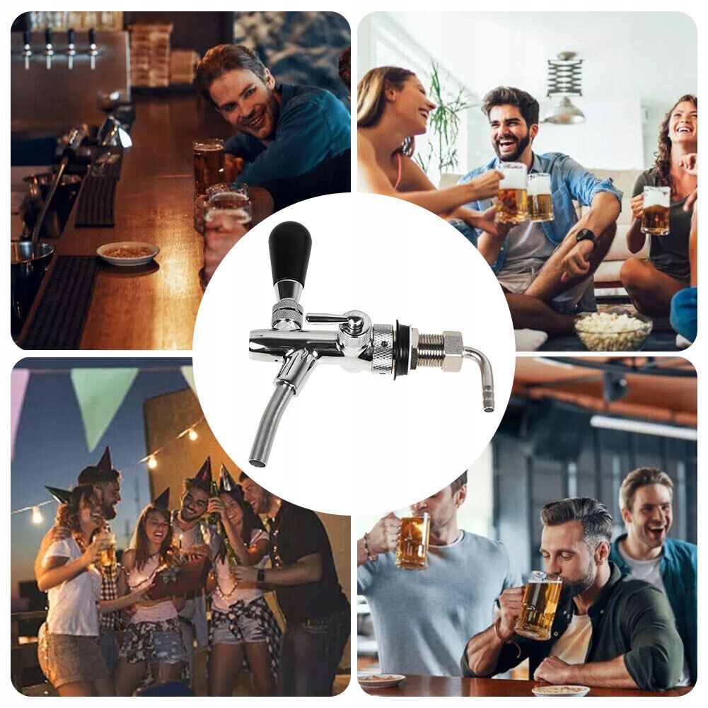 REGULOWANY KRAN DO PIWA Z KOMPENSATOREM, BECZKA DO PIWA HOMEBREWING KUREK Rodzaj inny