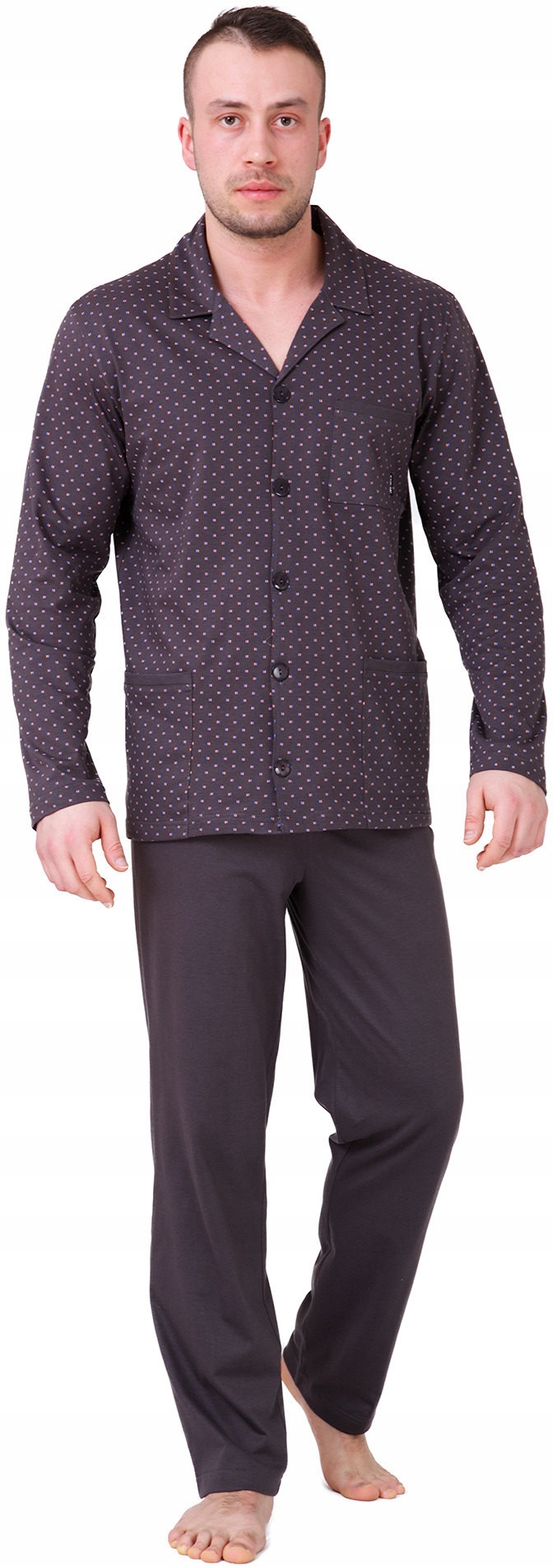 

Męska piżama rozpinana M-Max Roger brązowa XL