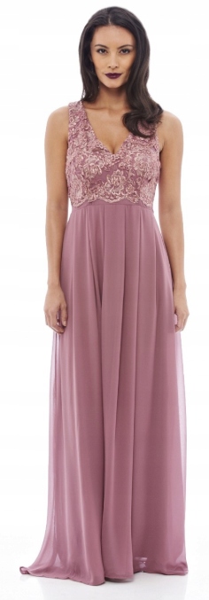 Šaty růžové maxi šaty Ax Paris velikost 42 3_7