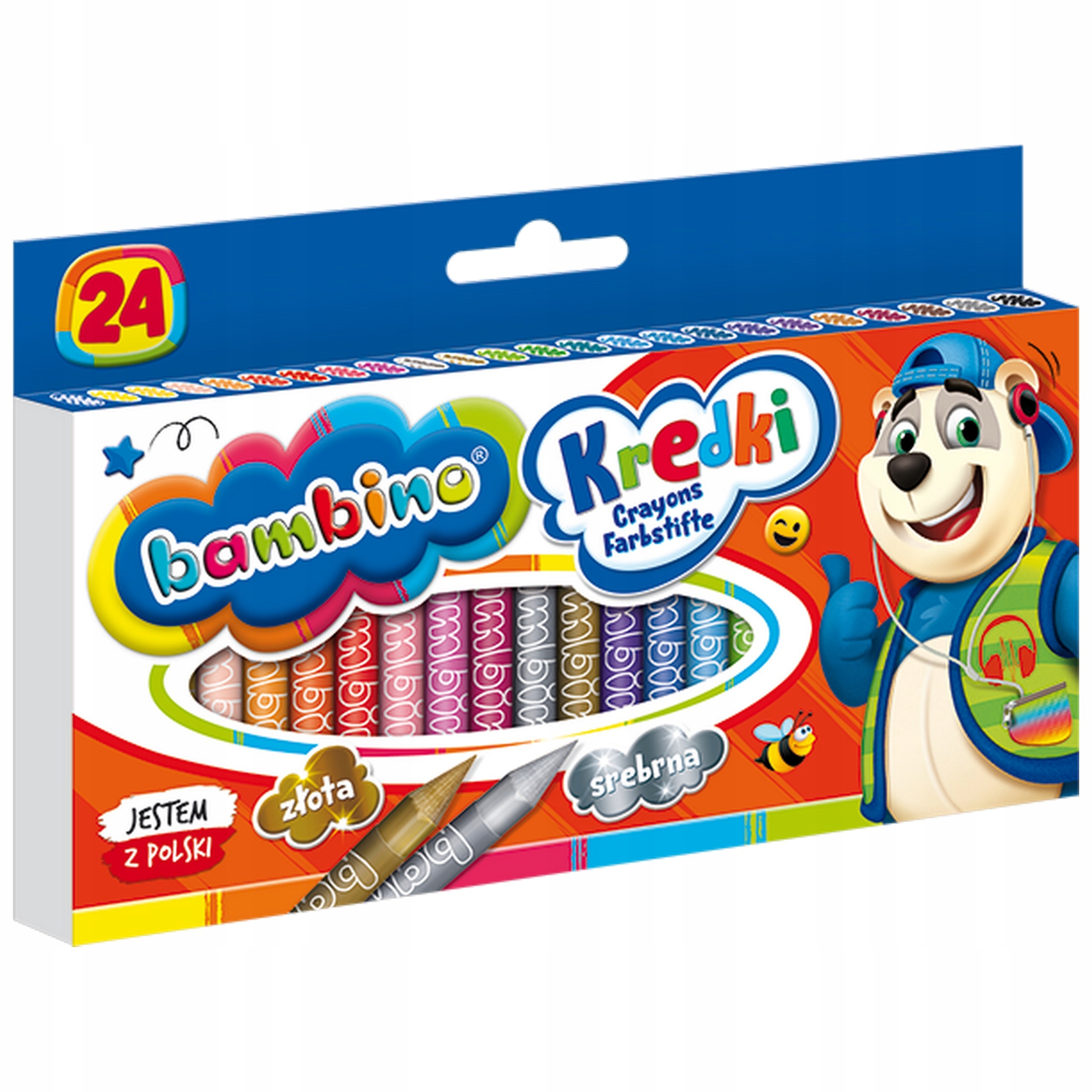 kredki świecowe 24szt.  BAMBINO | 0218 — 7