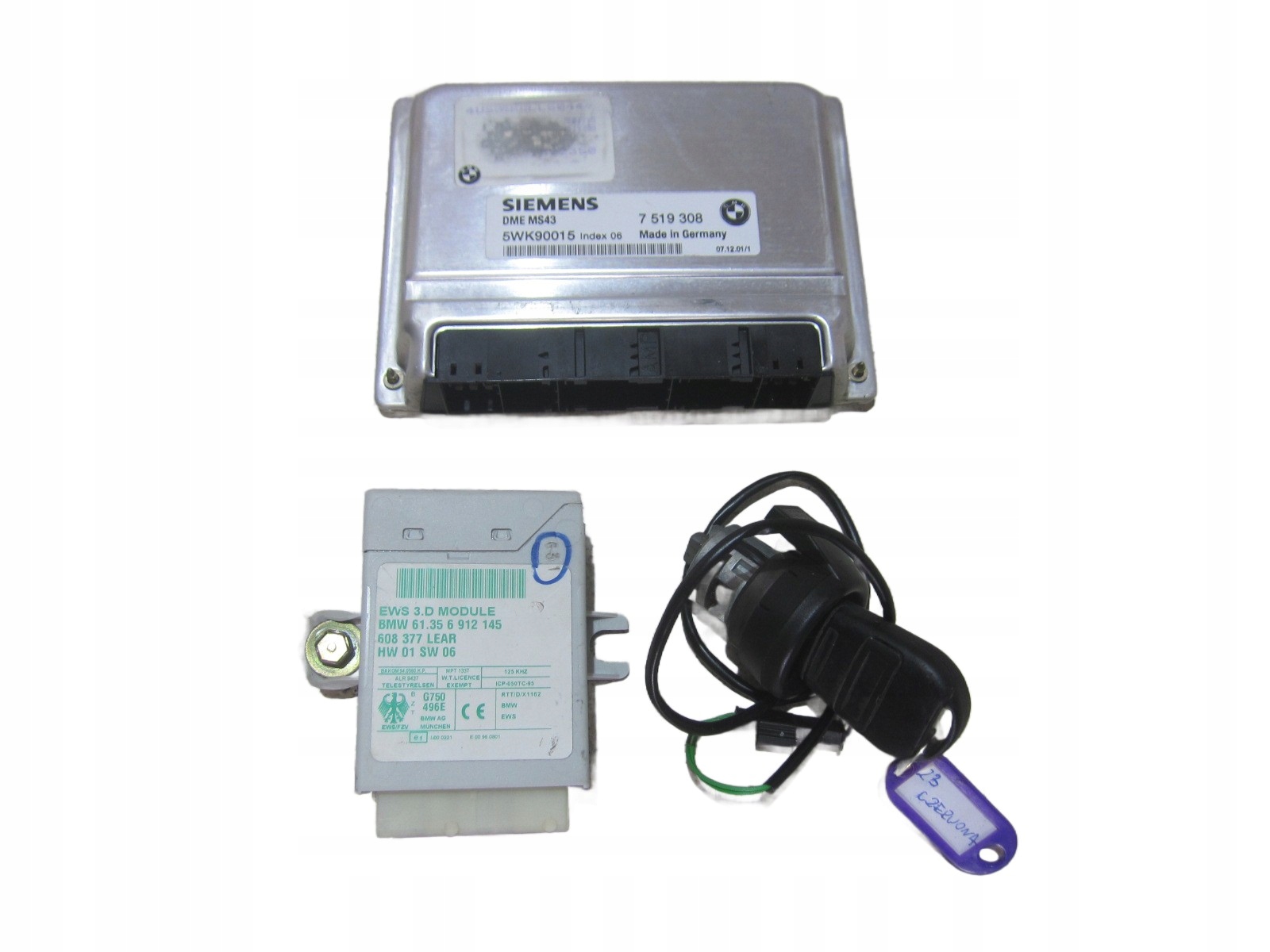 BMW Z3 E36 M54B30 computer module control unit of the engine key running board 7519308