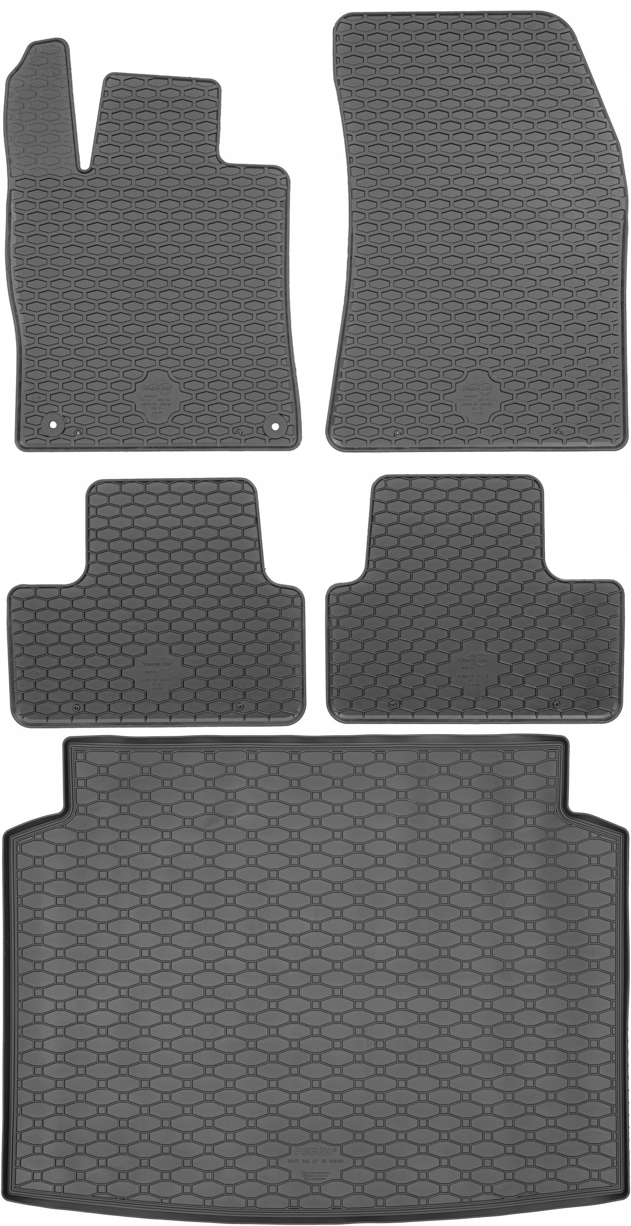 Opel Astra VI L Hb 2020- (spodný batožinový priestor) Sada Koberce batožinový priestor