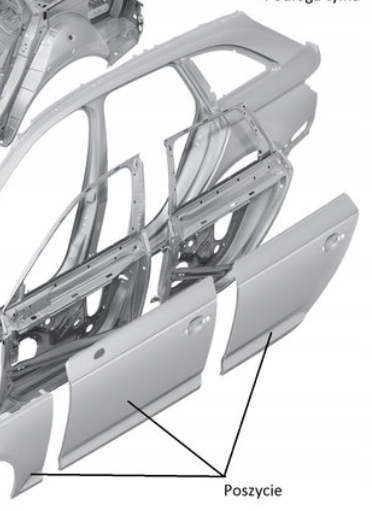 POSZYCIE DRZWI TYL MERCEDES SPRINTER VW LT NISKI Part number 7832 27