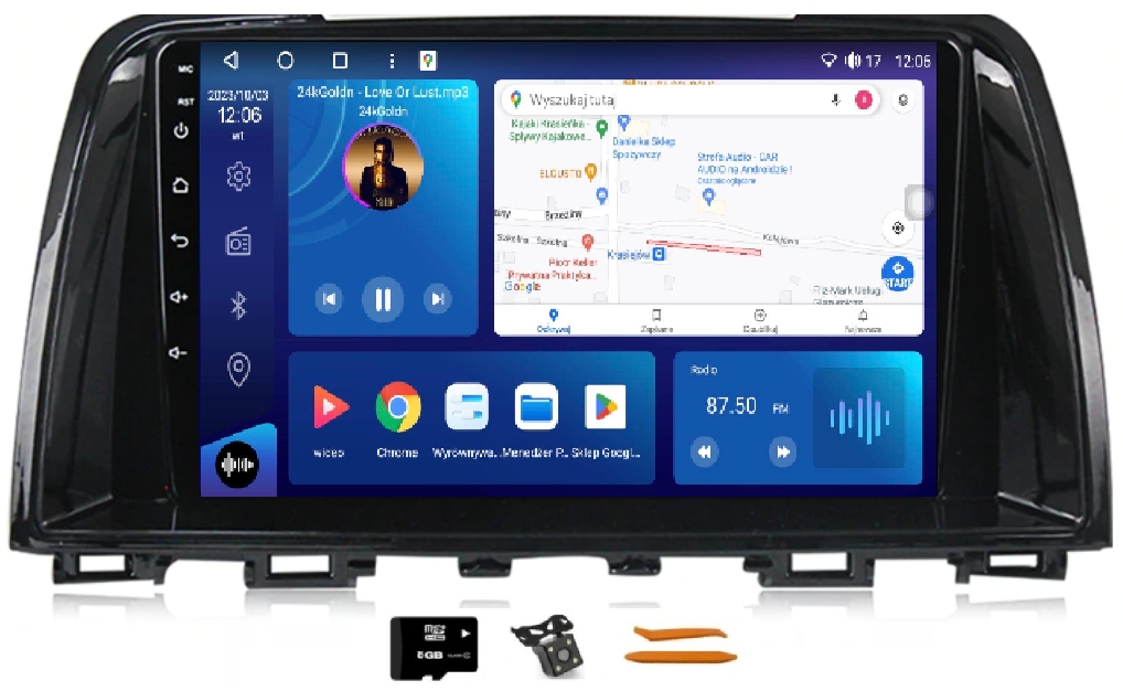 Rádio Android Mazda 6 Gj 12-15 Navigácia Qled Gps Apple Carplay Lte 64 Gb