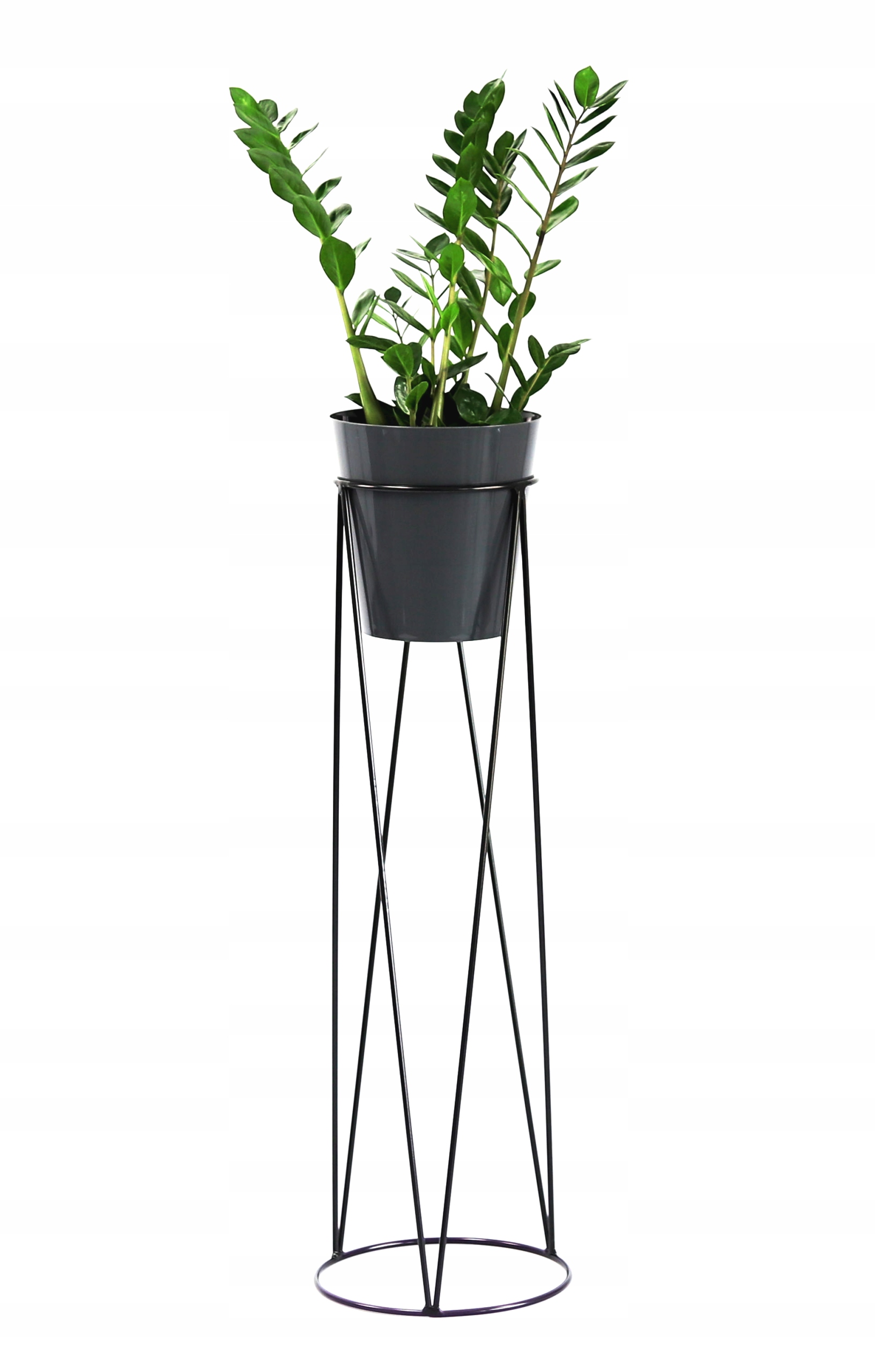 

Nowoczesny Kwietnik Metalowy 95cm czarny Loft