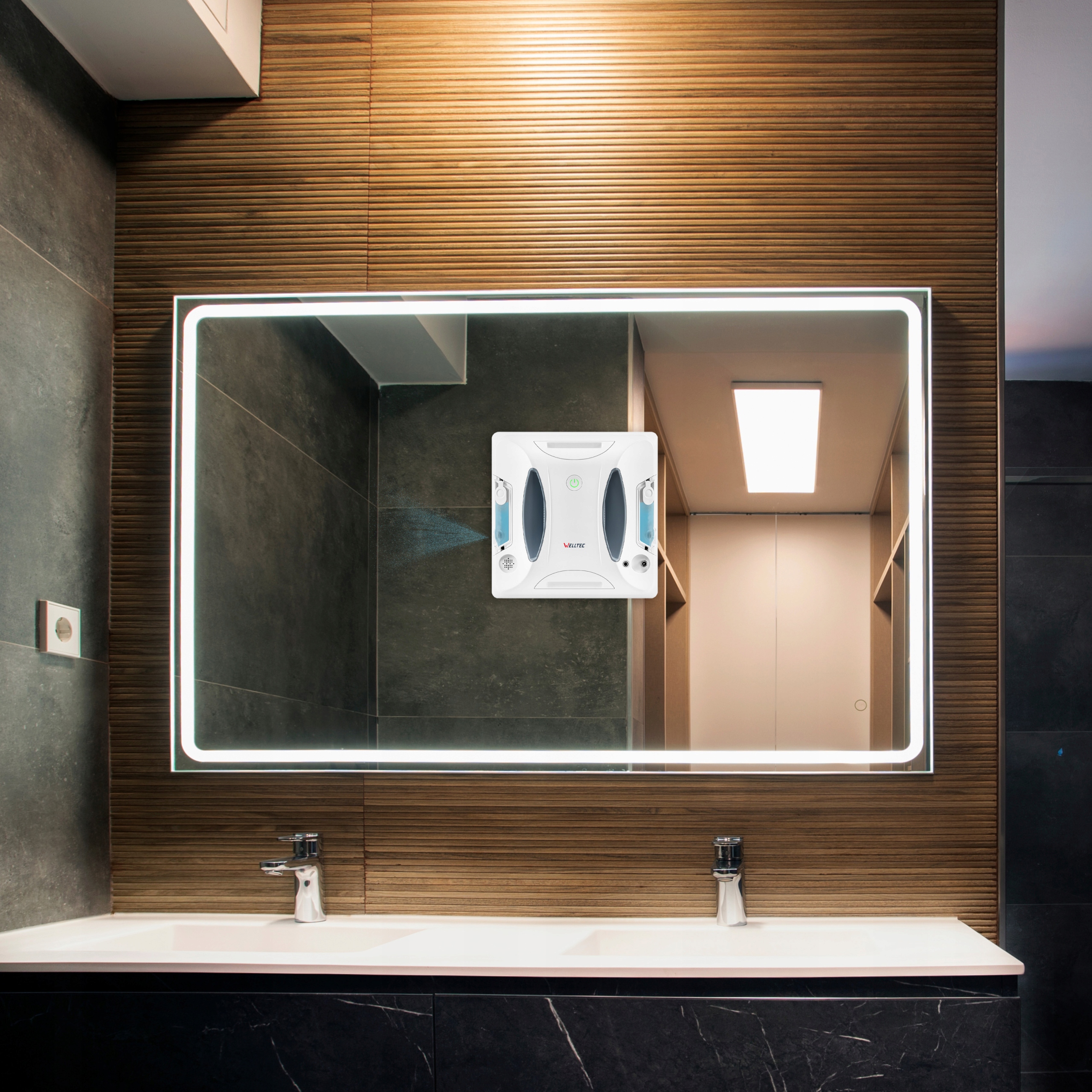 WELLTEC RX3 PRO - MYJKA DO OKIEN | 4000Pa | WiFi | PILOT + AKCESORIA Waga 1.25 kg