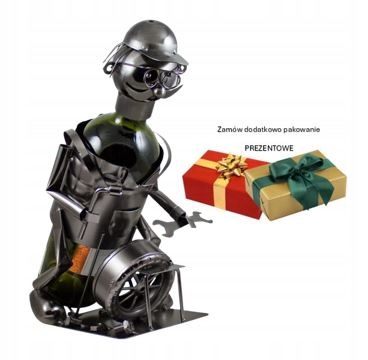 Dekorativní stojan na víno „Mechanik“ Dekorativní stojan na víno W166