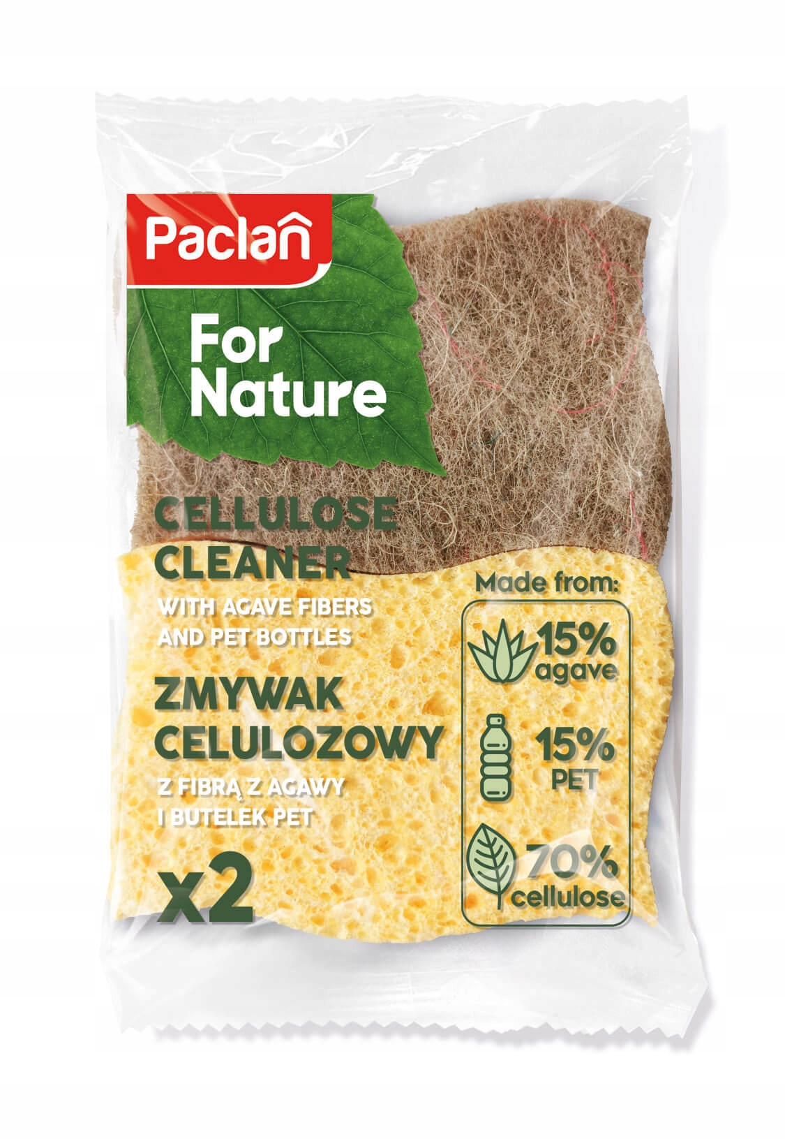 

Zmywaki kuchenne naturalne 2szt. Paclan For Nature