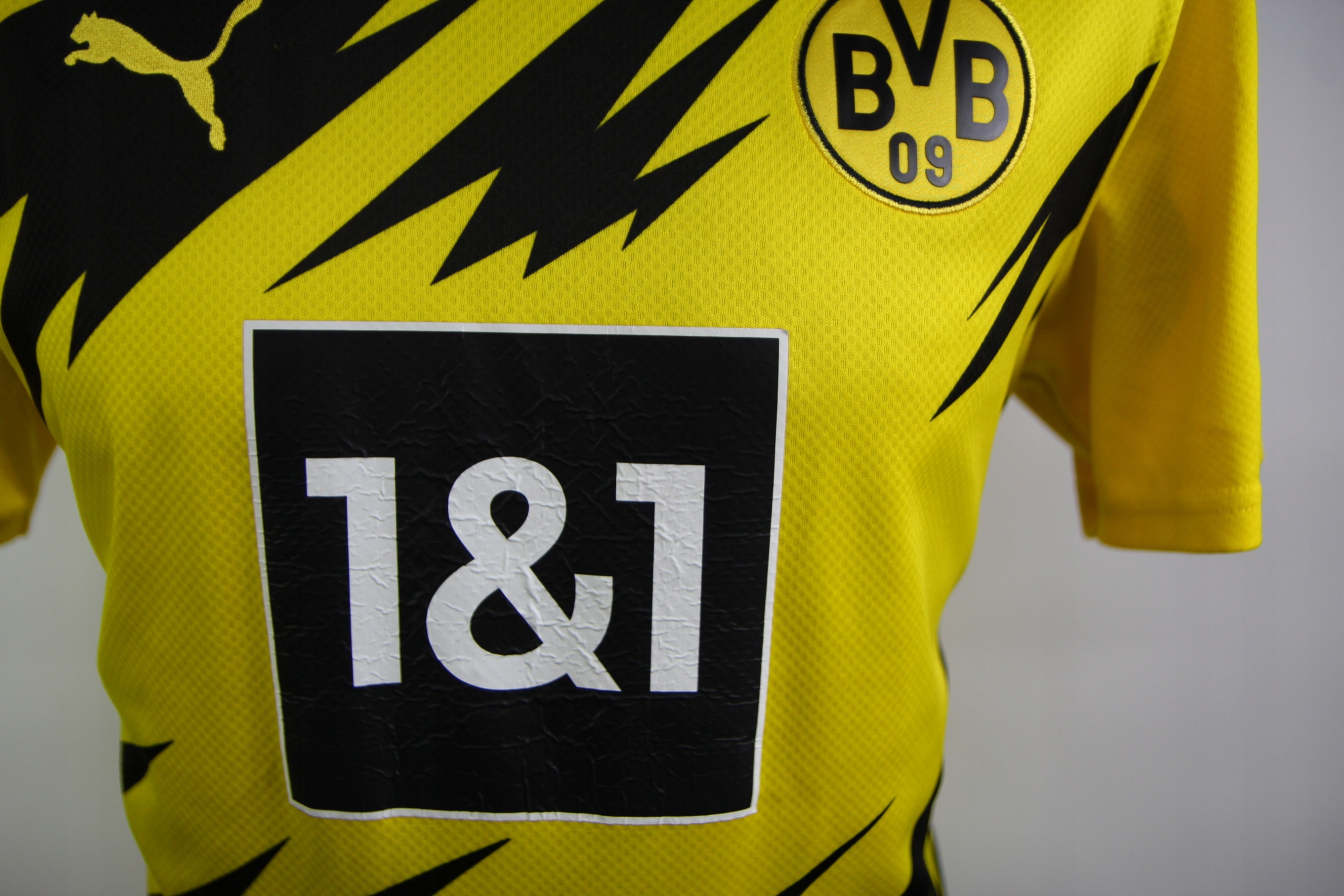 Puma Borussia Dortmund 2020/2021 domowa koszulka piłkarska L Bellingham #22 Marka Puma