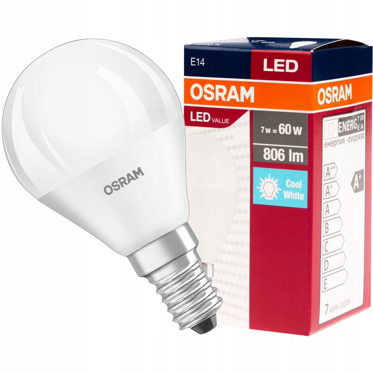 

Osram Żarówka Led Kulka E14 7W 60W 806lm 4000K