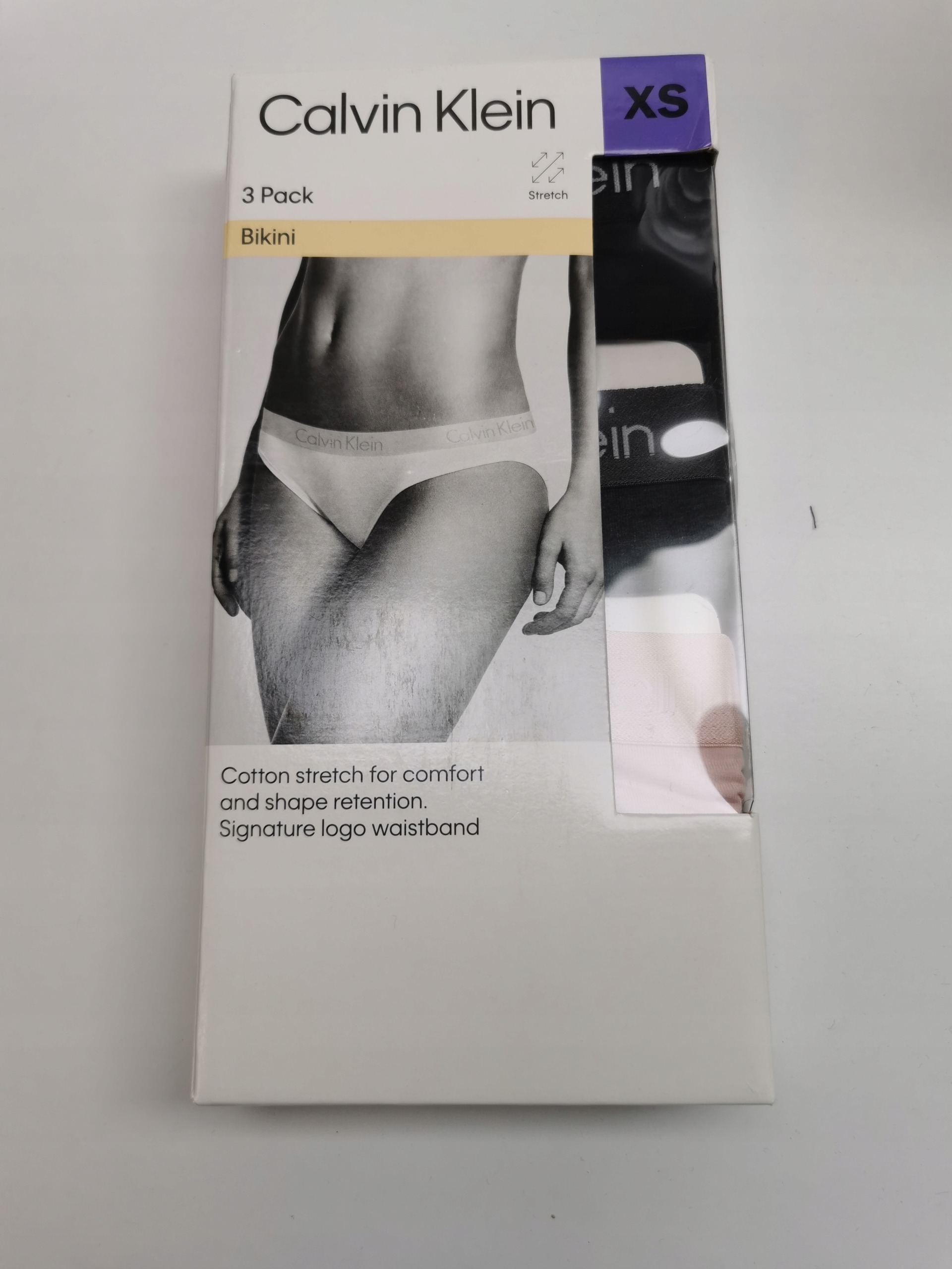 Calvin Klein Sada 3 párů dámských bikinových kalhotek velikost xs