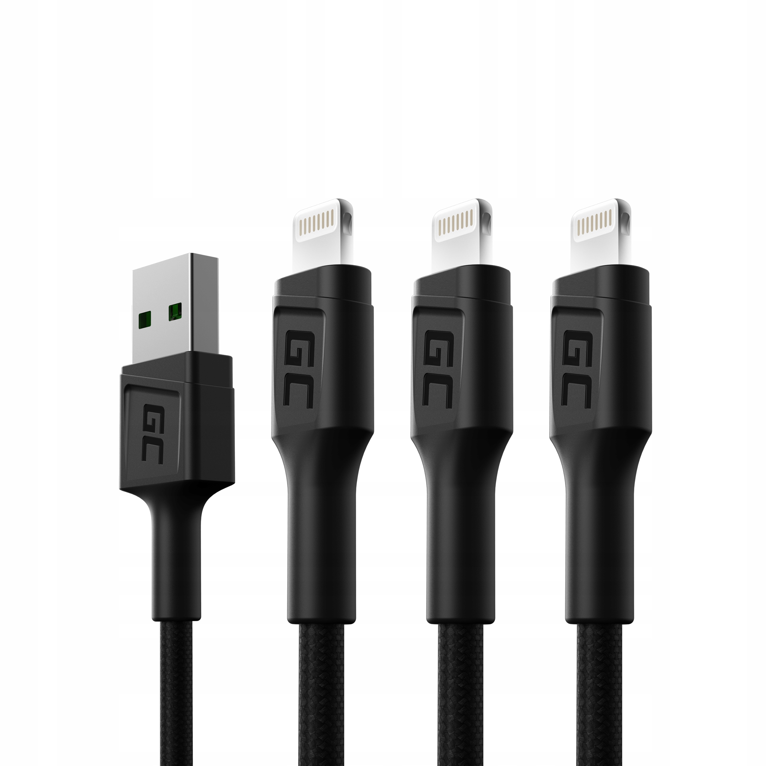 

Zestaw 3x Kabel Gc Ray Usb-a Lightning Led 2m