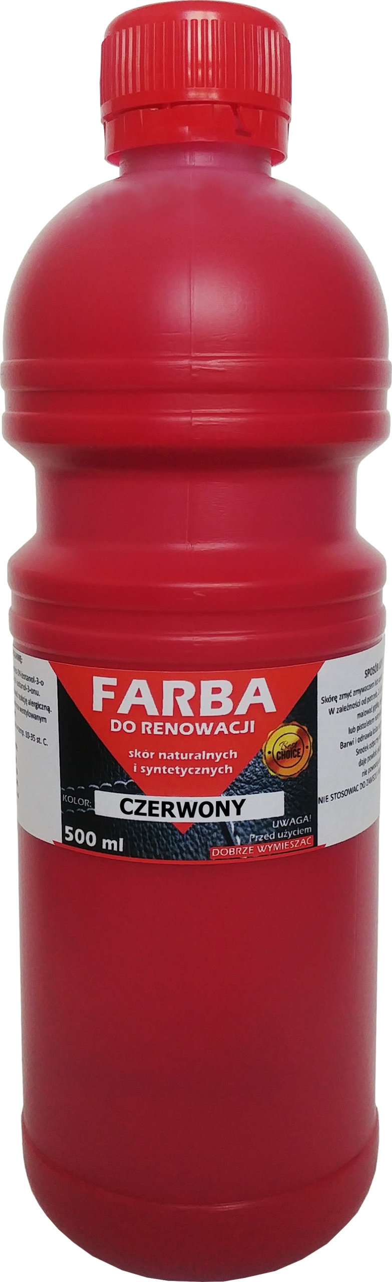 

Farba Do Skóry Kierownic Tapicerki Czerwony 500 ml