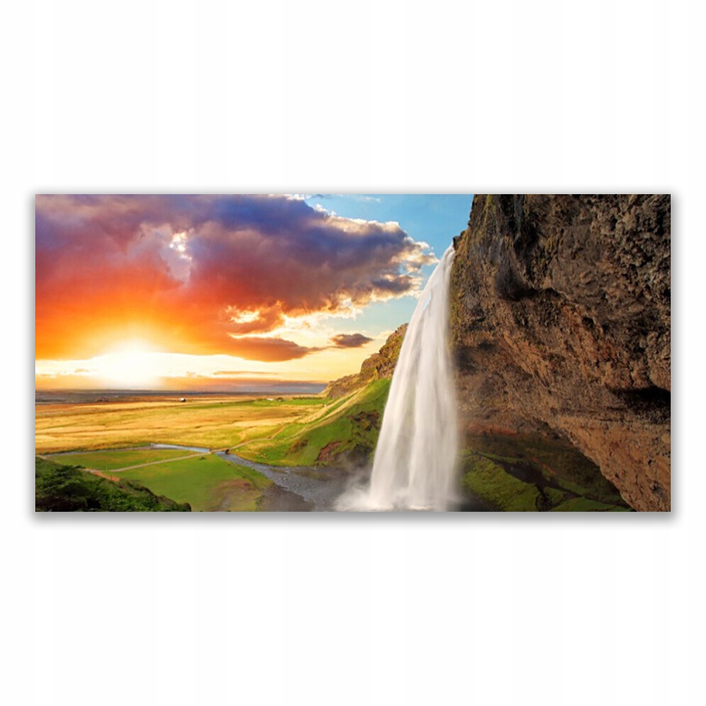 

Fotoobraz akryl 140x70 Wodospad Słońce Krajobraz
