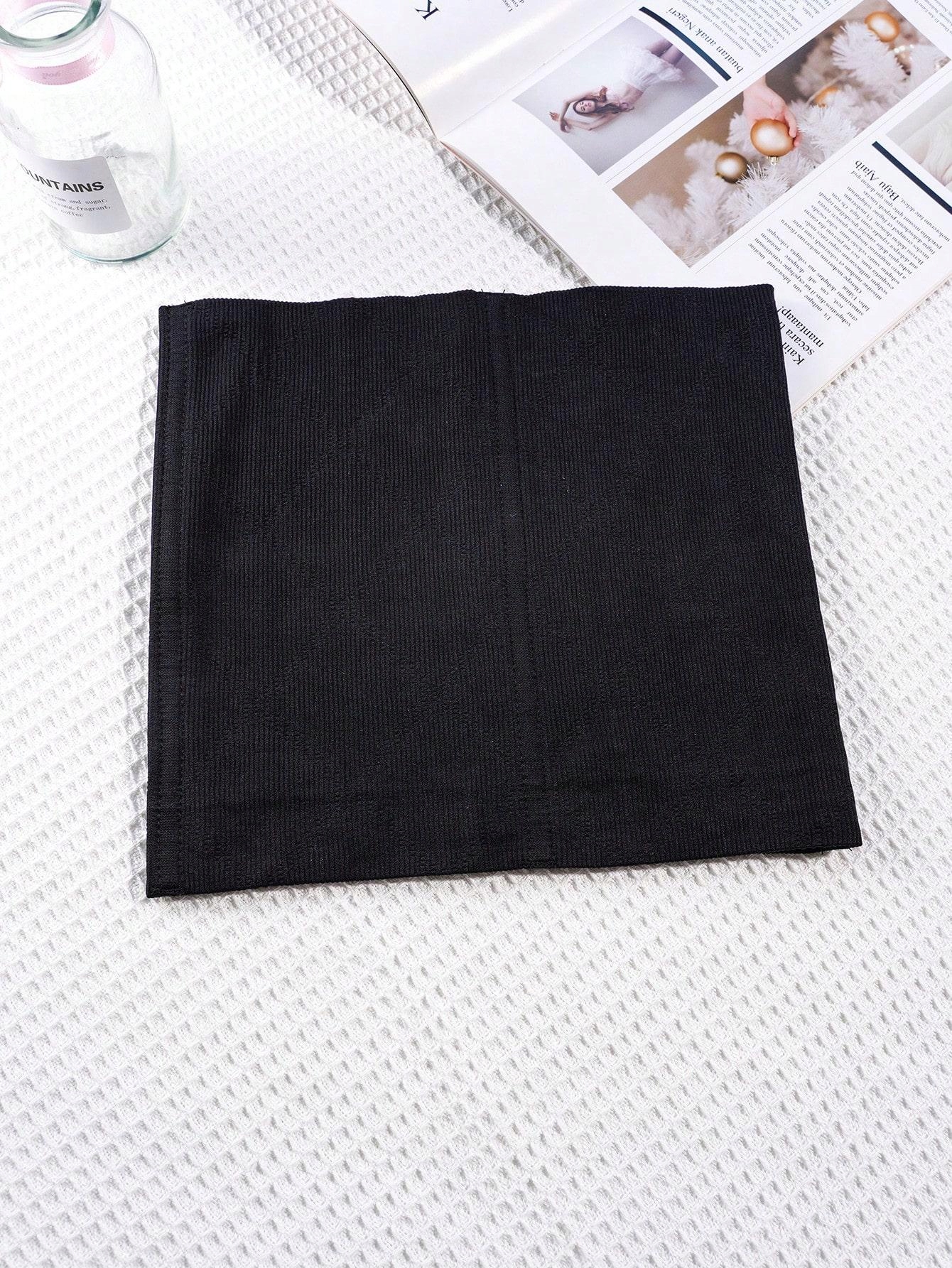 CZARNY GŁADKI GORSET WYSZCZUPLAJĄCY KLASYCZNY SHEIN S