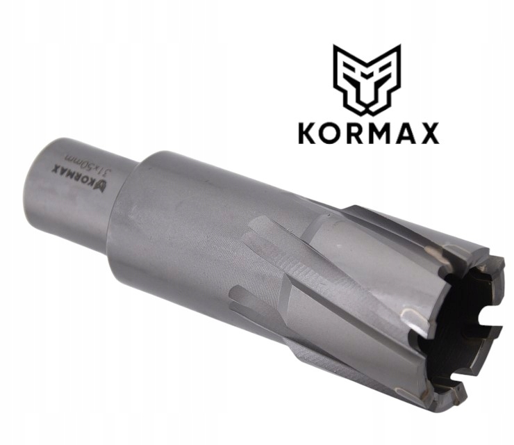 Trepanační fréza s karbidem 31 x 50 mm vrták 31 x 50 Weldon Kormax