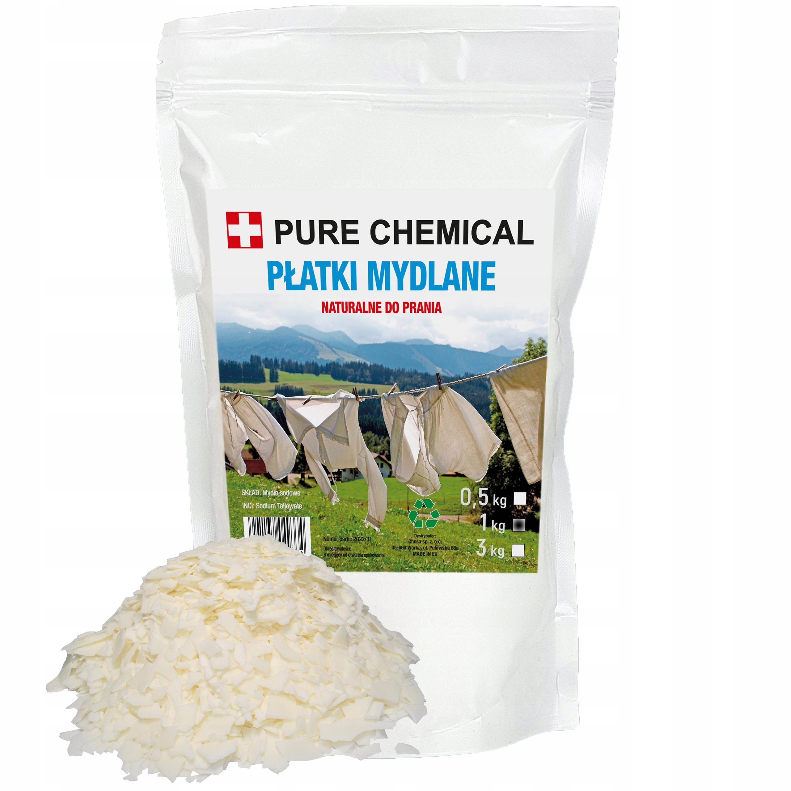 

Płatki Mydlane Naturalne Hipoalergiczne 1kg