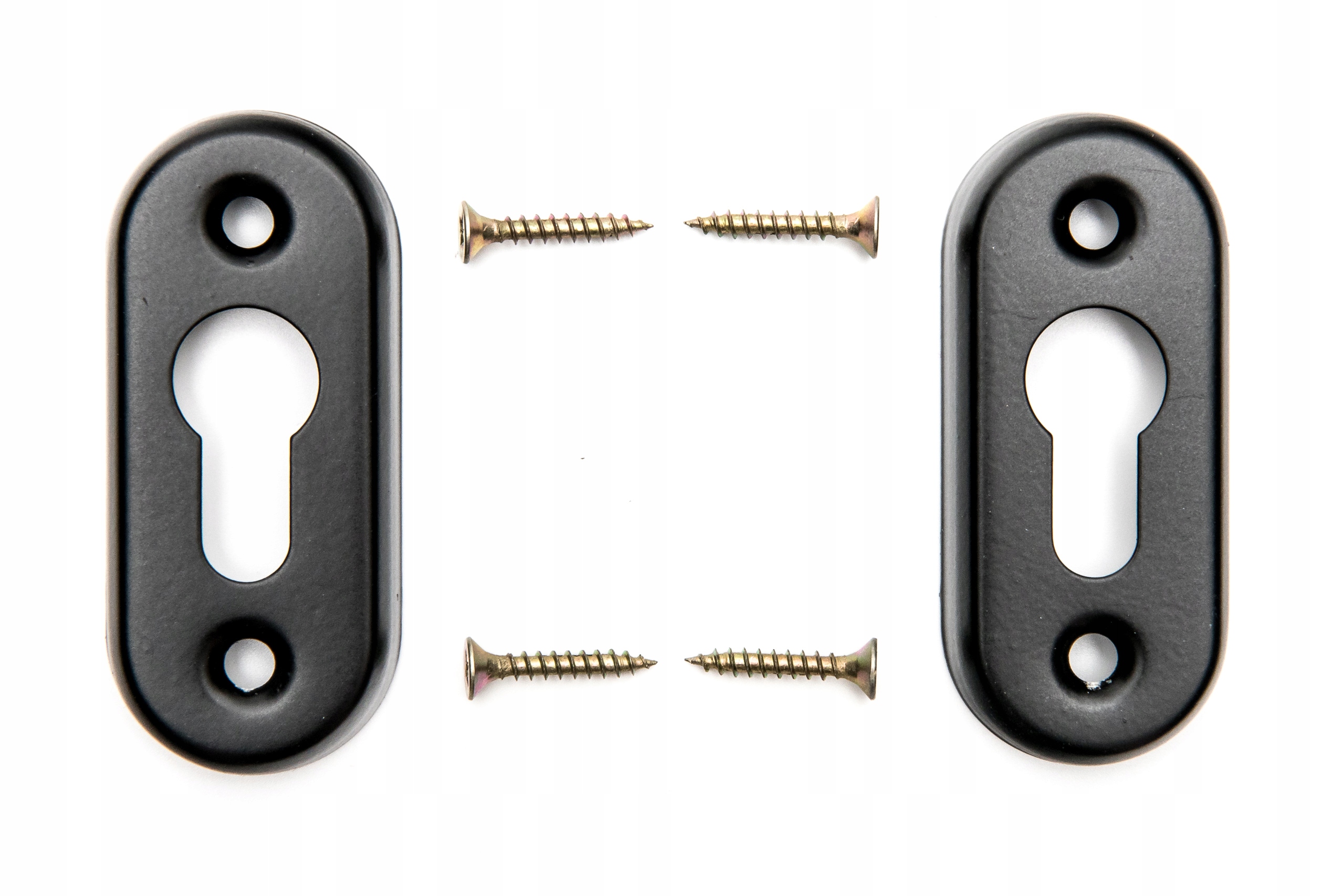 

Szyld, rozeta do drzwi Wąska na wkładkę czarna