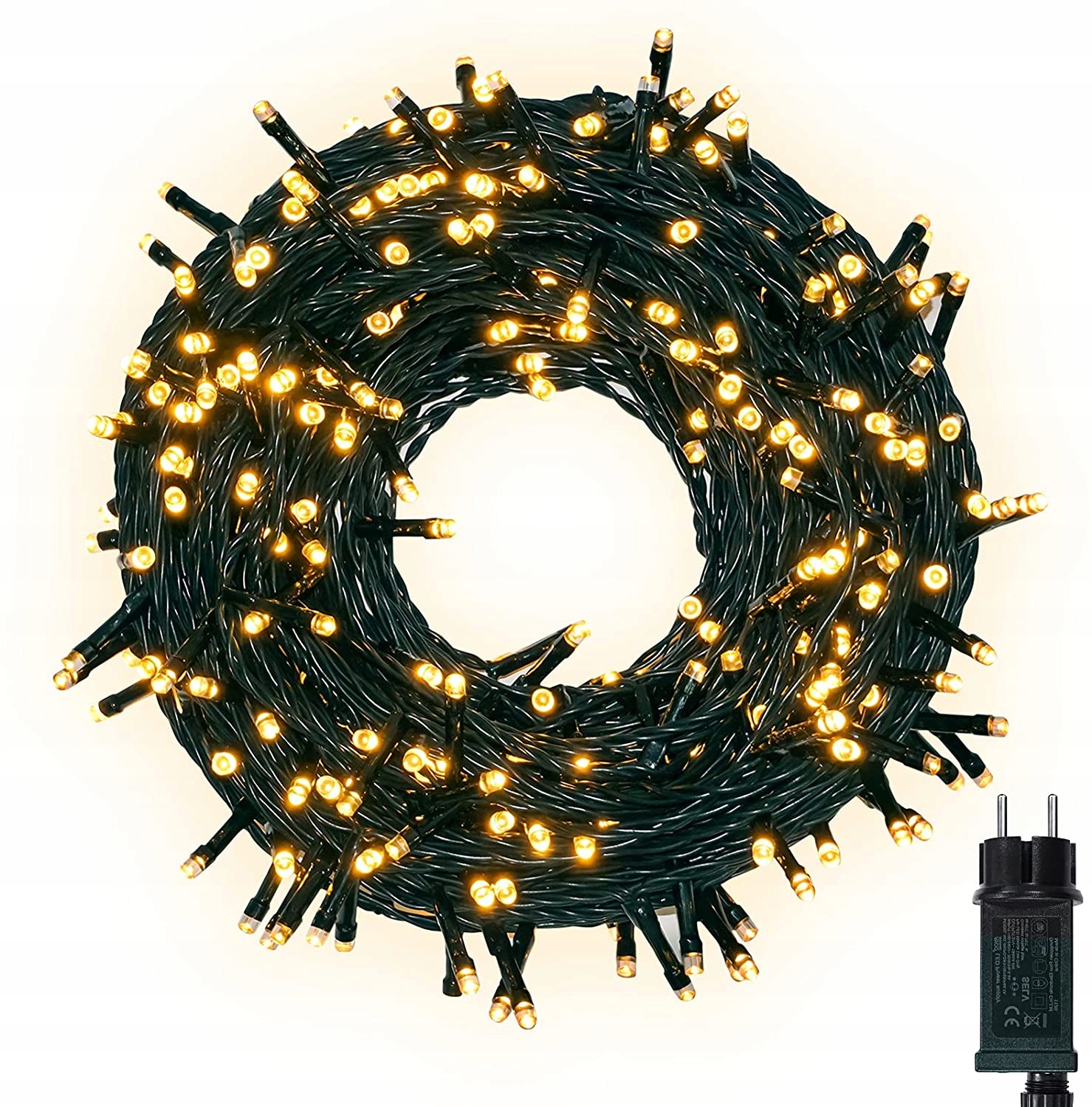 

Łańcuch Świetlny Lampki 30M Led Ciepła Biel IP44