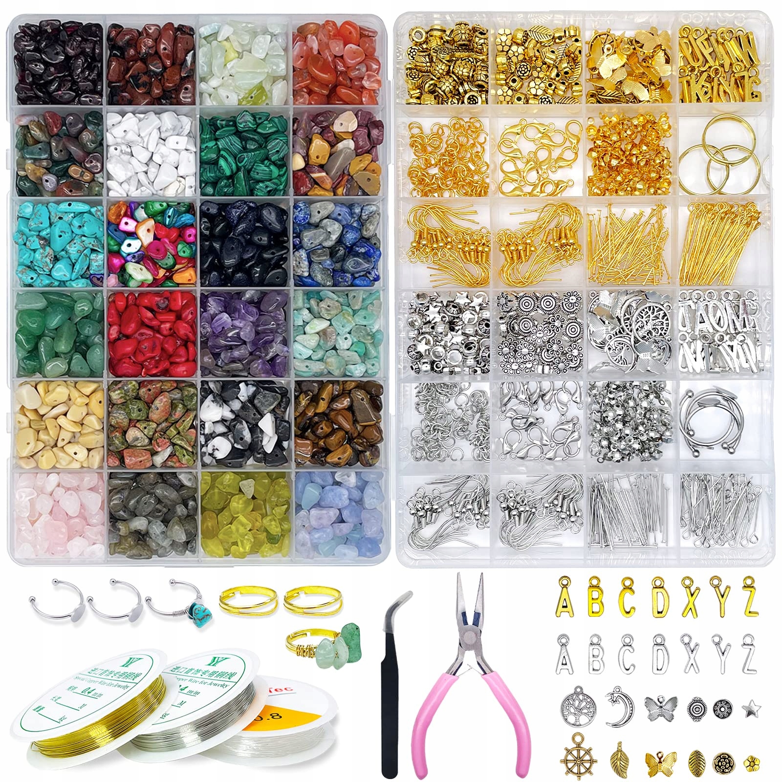 Sada na šperky Ygorios s 1760 křišťálovými perlami a doplňky