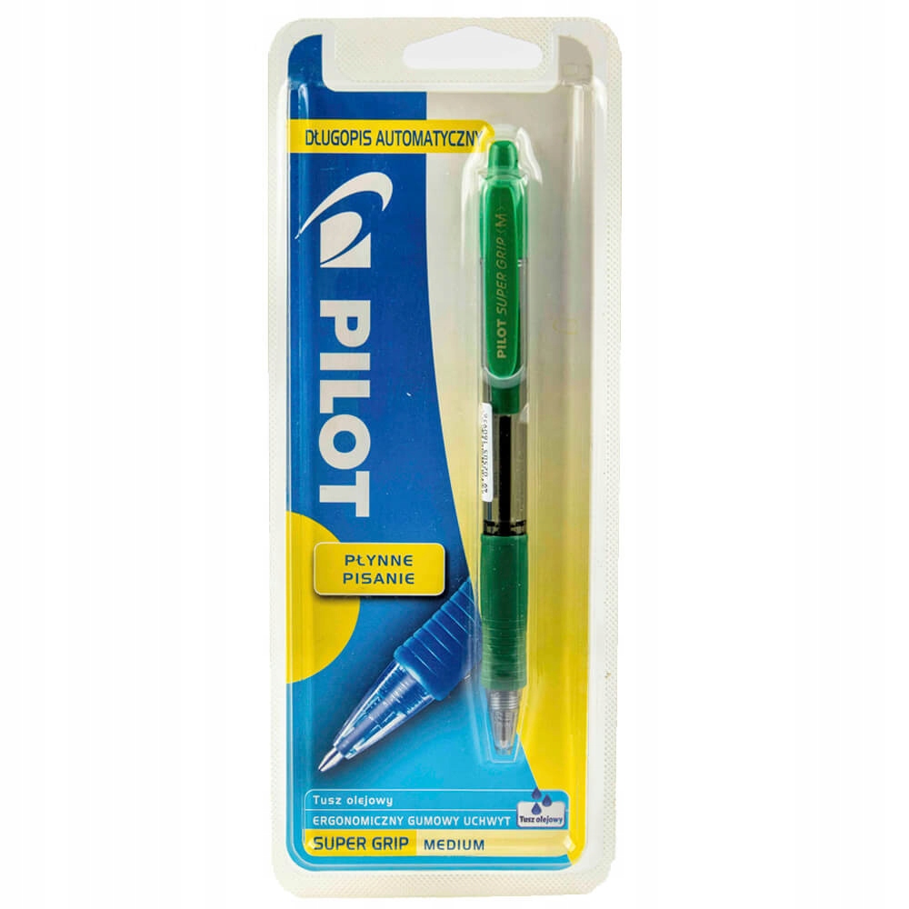 

Długopis autom. olejowy Grip, Pilot zielony