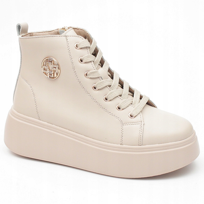 Filippo DBT6338 Béžové Kotníkové Kotníkové Boty Na Platformě vel. 39