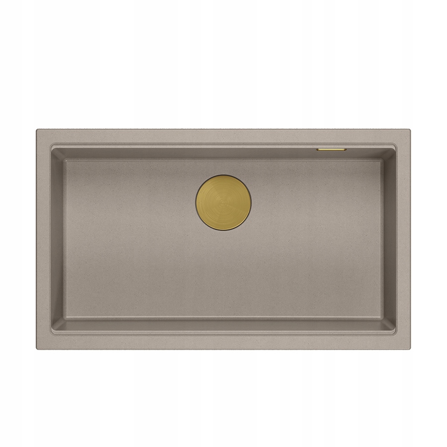 Quadron Dřez Logan 110 Dřez Granit Taupe Zlato 76x45 cm
