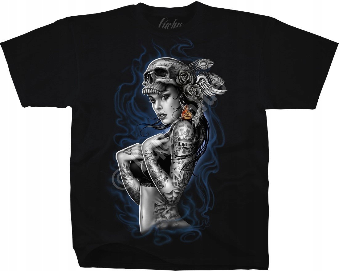 Kouřové tetování tekutá modrá L