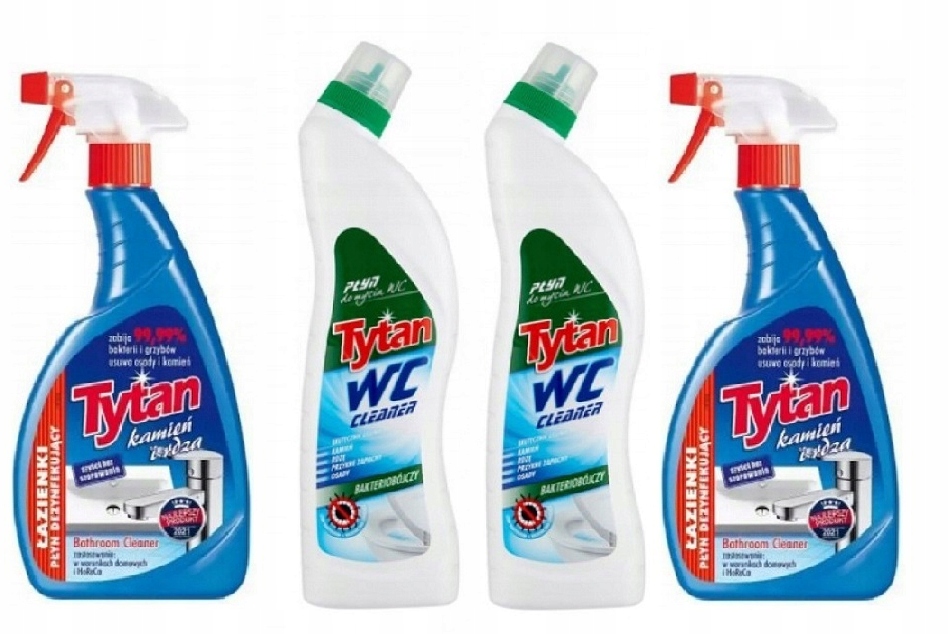 

Zestaw Tytan Płyn do Wc i spray do mycia łazienki