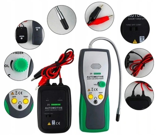 TESTER MIERNIK CIĄGŁOŚCI PRZEWODÓW KABLI PRZEWODÓW Długość kabla 0.3 m