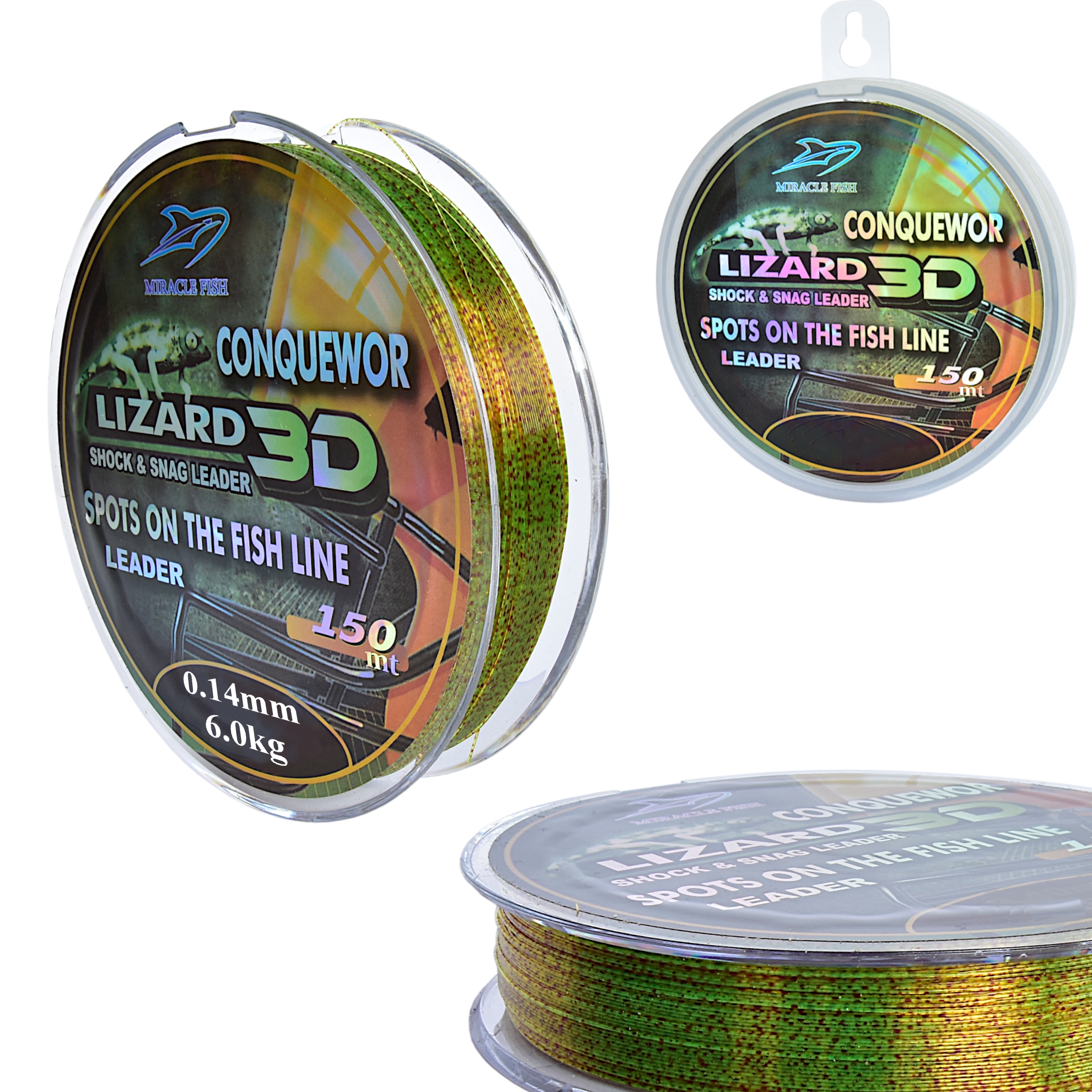 

Żyłka Lizard 3D Conquewor 0,14mm/6,0kg 150m