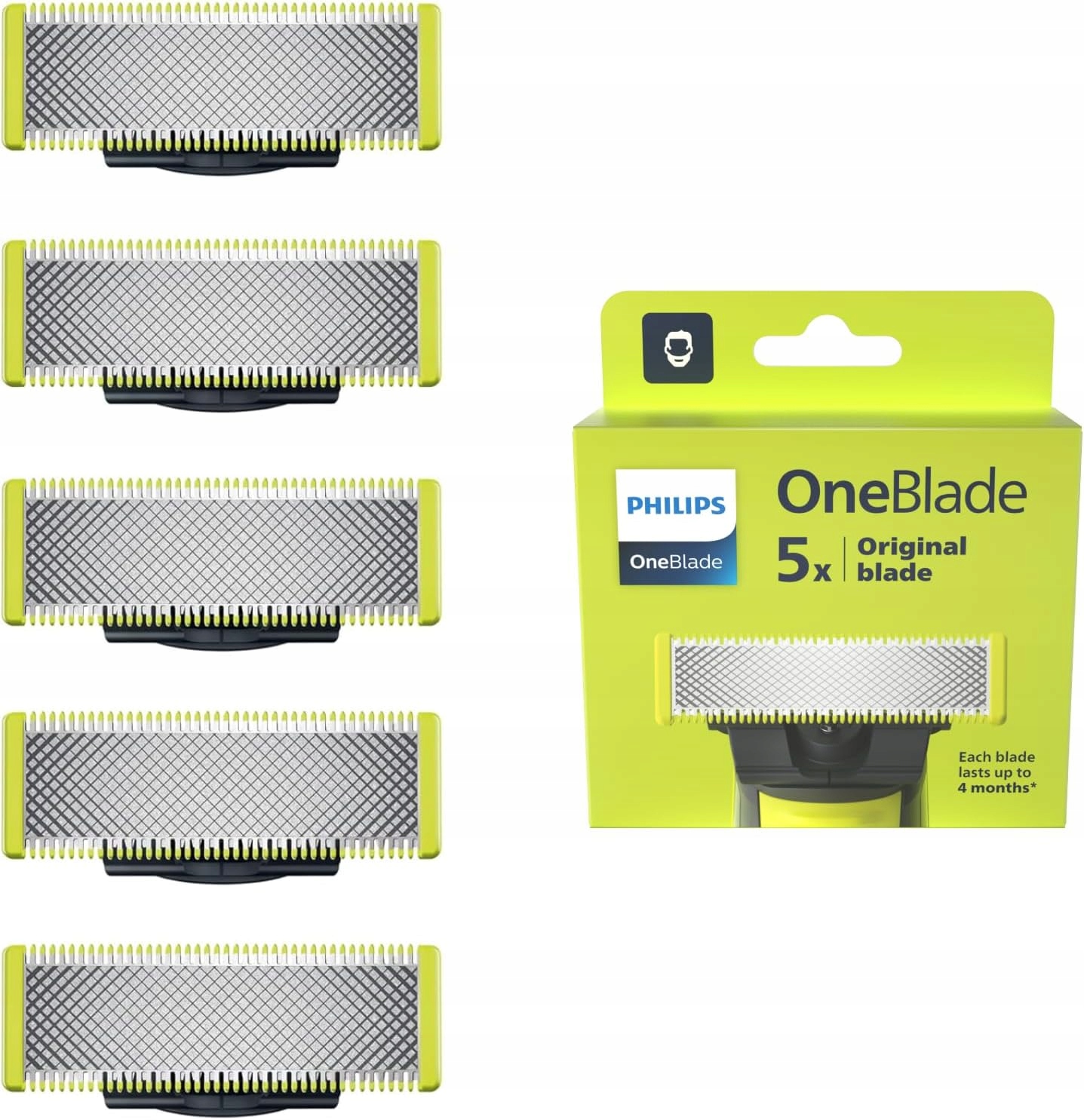 5 x Ostrza Nóż Philips Oneblade QP2520 QP2530 Oryginał -- 61