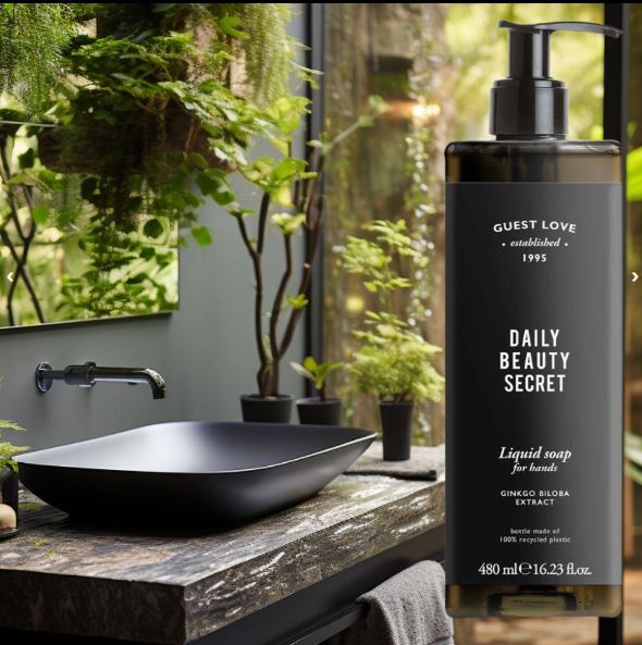 Mydło w Płynie do Rąk Oczyszczające Ginko Biloba SPA Hotel 480ml GUEST LOVE EAN (GTIN) 8030983755590