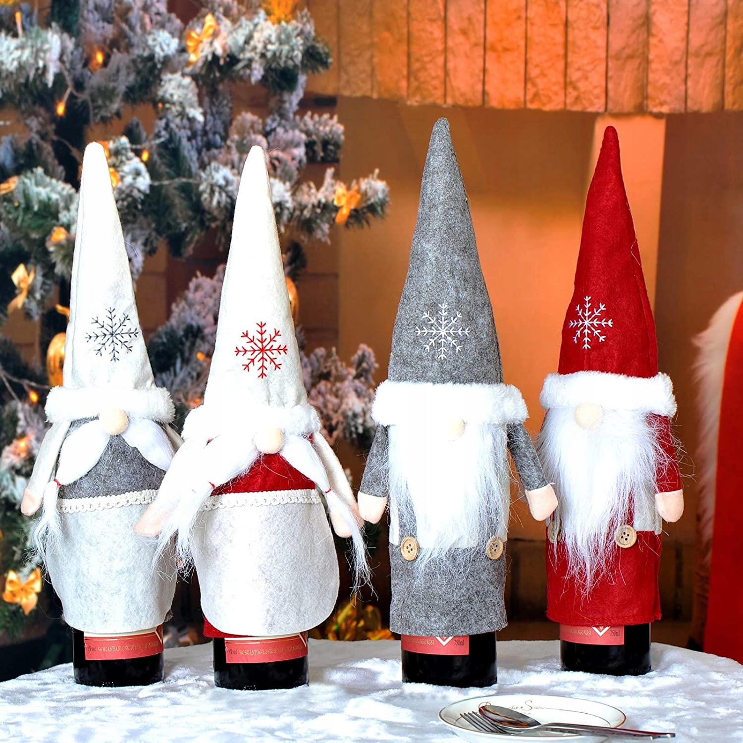 POKROWIEC ŚWIĄTECZNY NA BUTELKĘ UBRANKO MIKOŁAJ Marka Tutumi