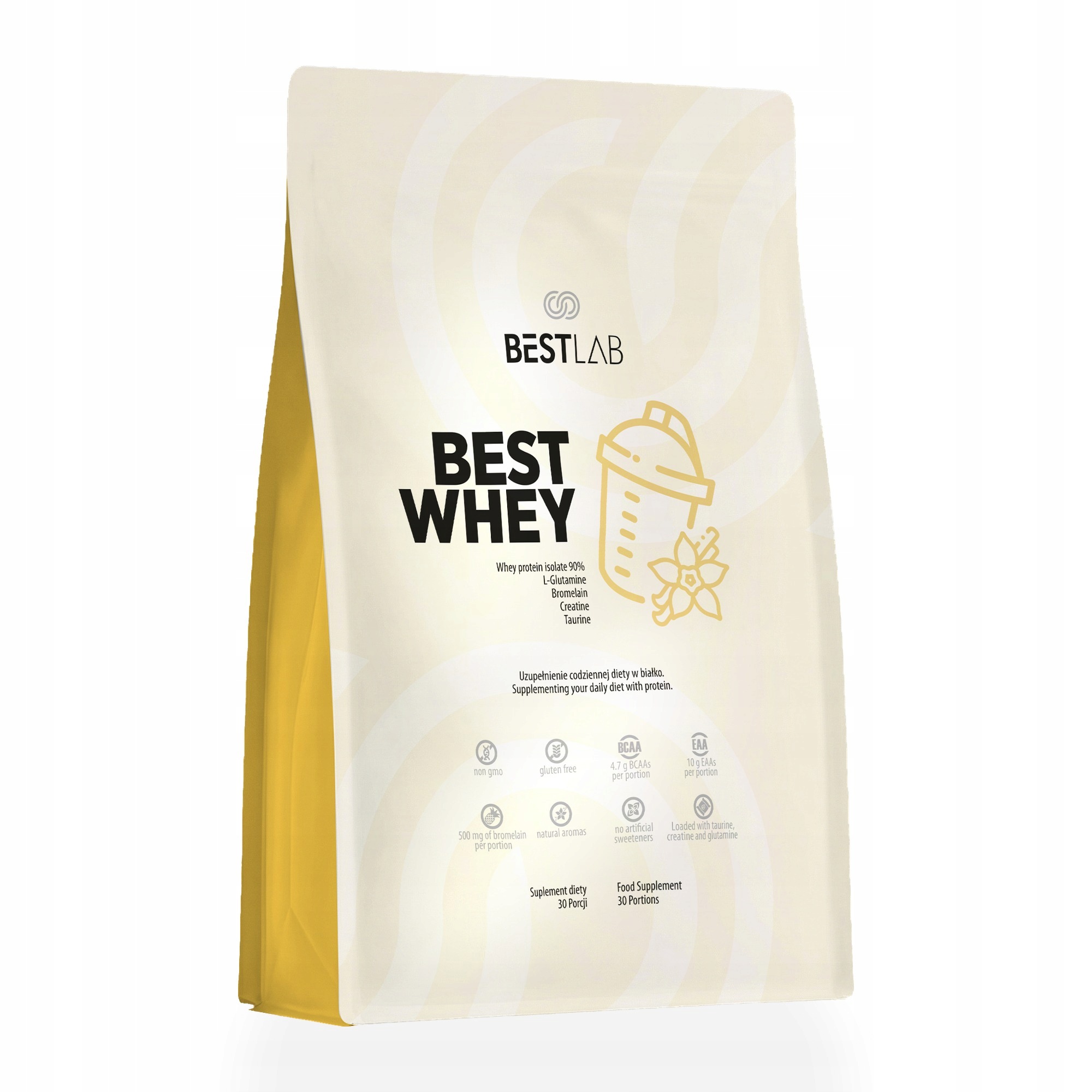 Best Lab BestWhey Proteinový Izolát 900 g kreatin