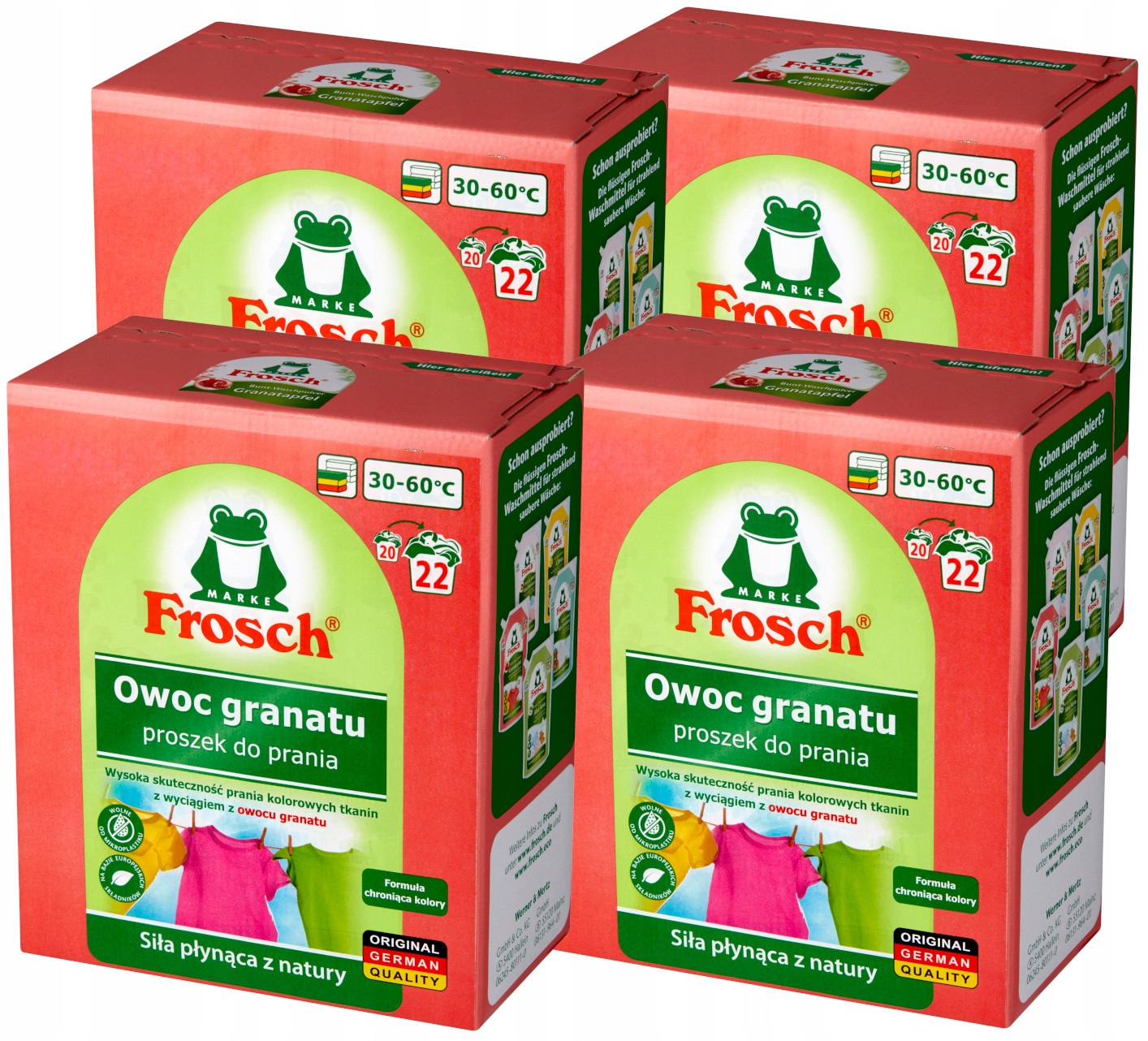 Levně Frosch Ekologický prací prášek Granátové jablko 5,8 kg 88pr