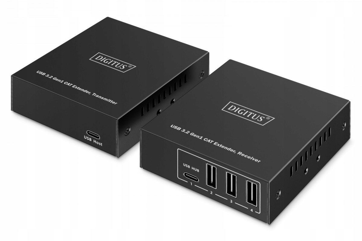 Predlžovač (extender) po krútenej dvojlinke kat. 6A Usb 3.1 Gen1 až do 100