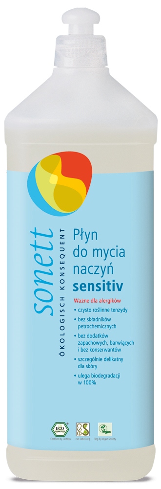 

Sonett płyn do mycia naczyń sensitiv Eko 1l