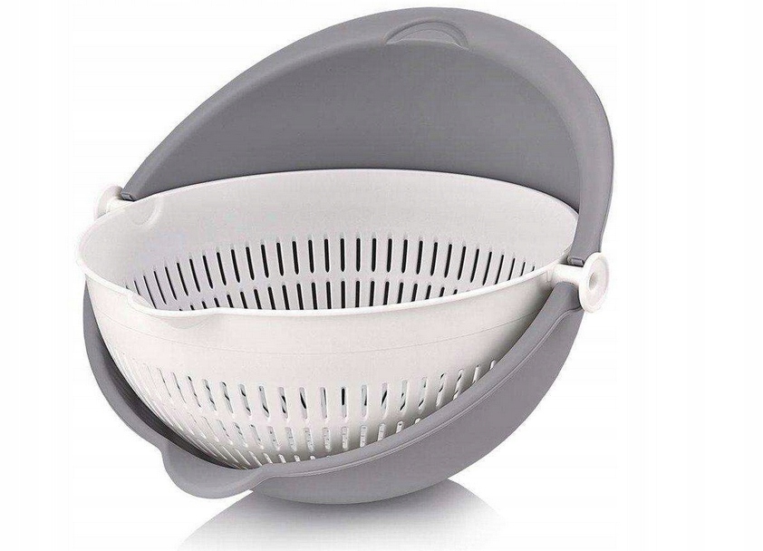 

Cedzak Obrotowy Kuchenny Z Miską Sitko 25 CM 2w1