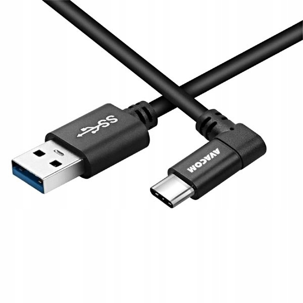 Avacom Kabel Usb (3.1), Usb A (M) Usb C (M), 1,1 m, okrągły, czarny,