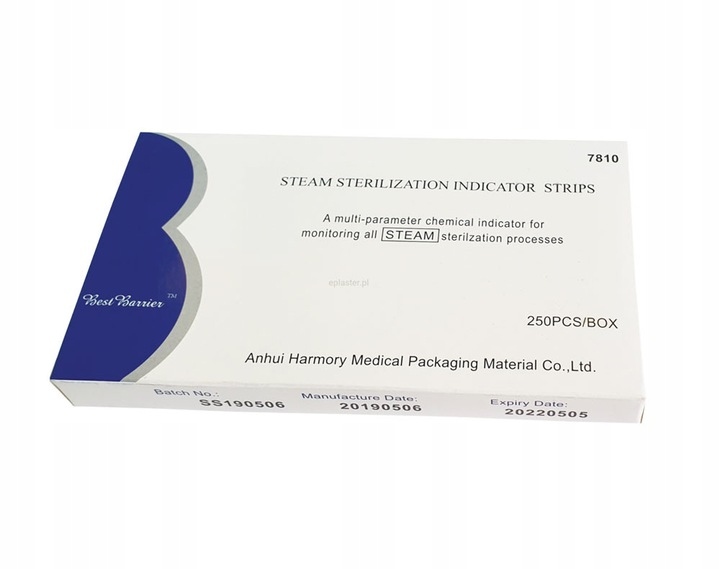 Best Barrier Test paskowy chemiczny do autoklawu 2x250 sztuk