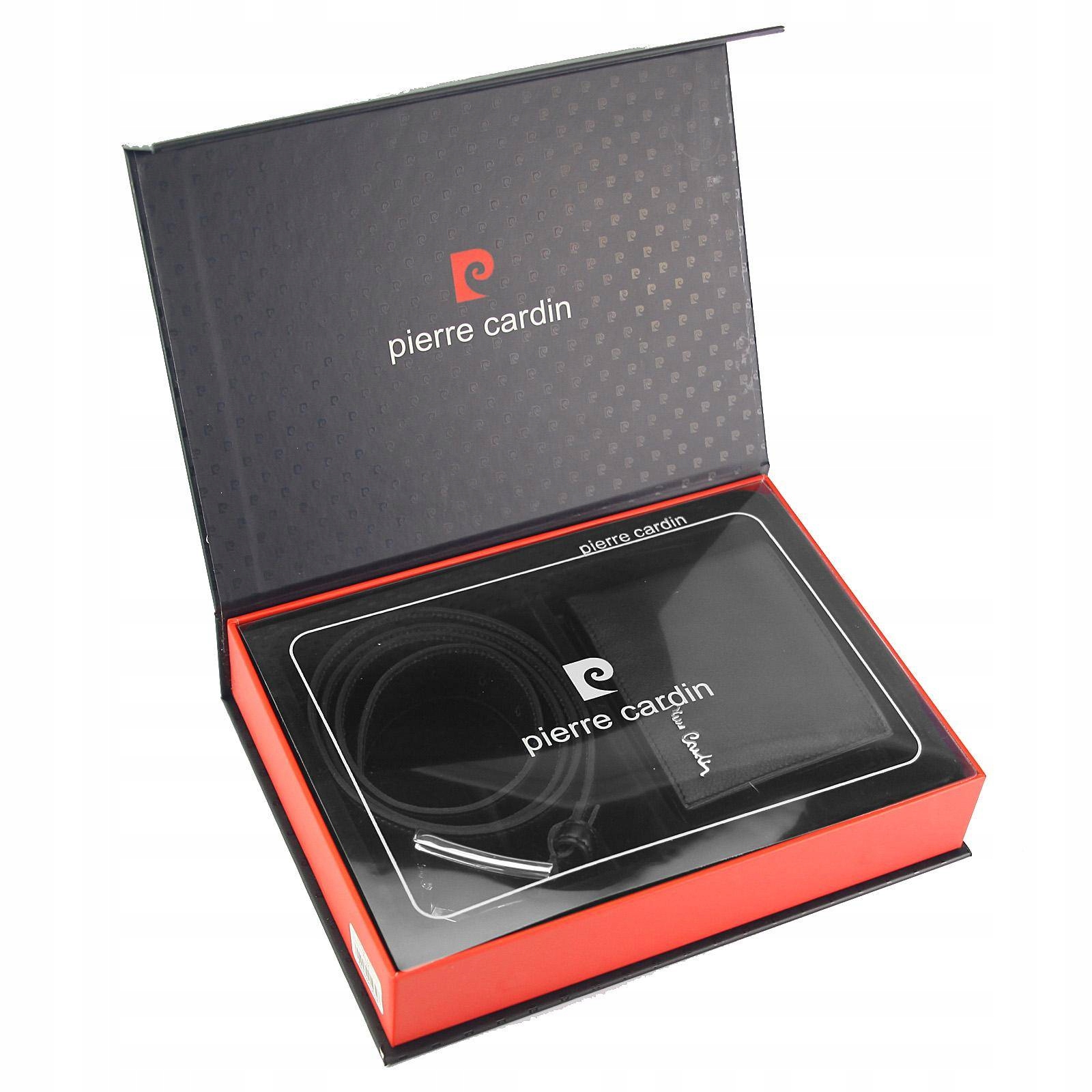 PORTFEL MĘSKI SKÓRZANY SKÓRA CZARNY RFID PREZENT Marka Pierre Cardin