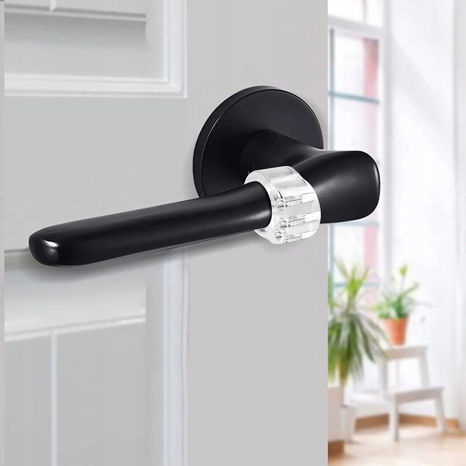 SILIKONOWY ODBOJNIK OGRANICZNIK NA DRZWI KLAMKĘ OSŁONA 4 szt Marka inna