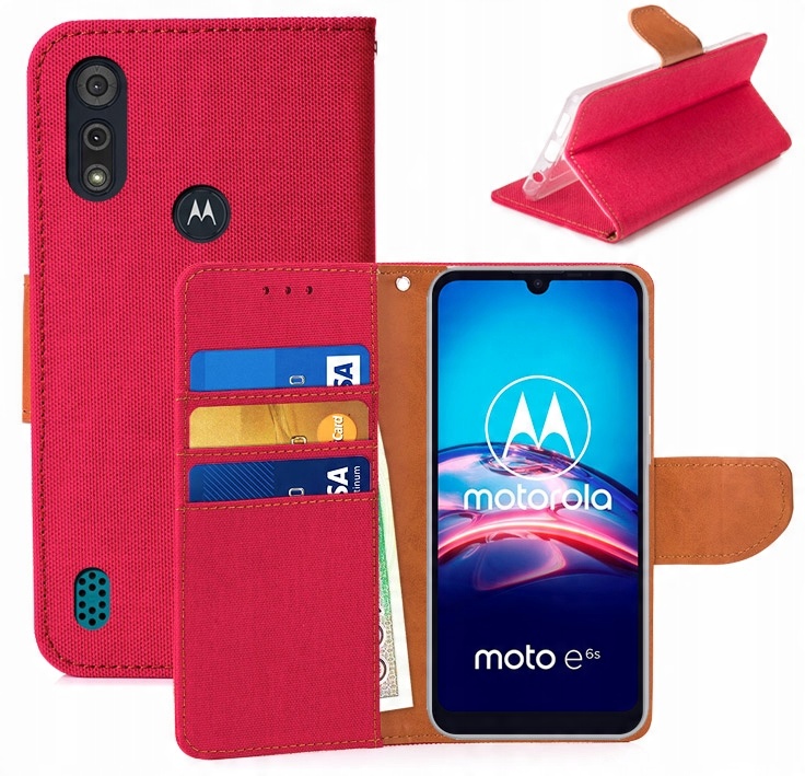 

Etui Portfel Canvas do Motorola Moto E6S