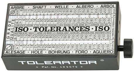 Klíč hodnoty toleranceISO Format