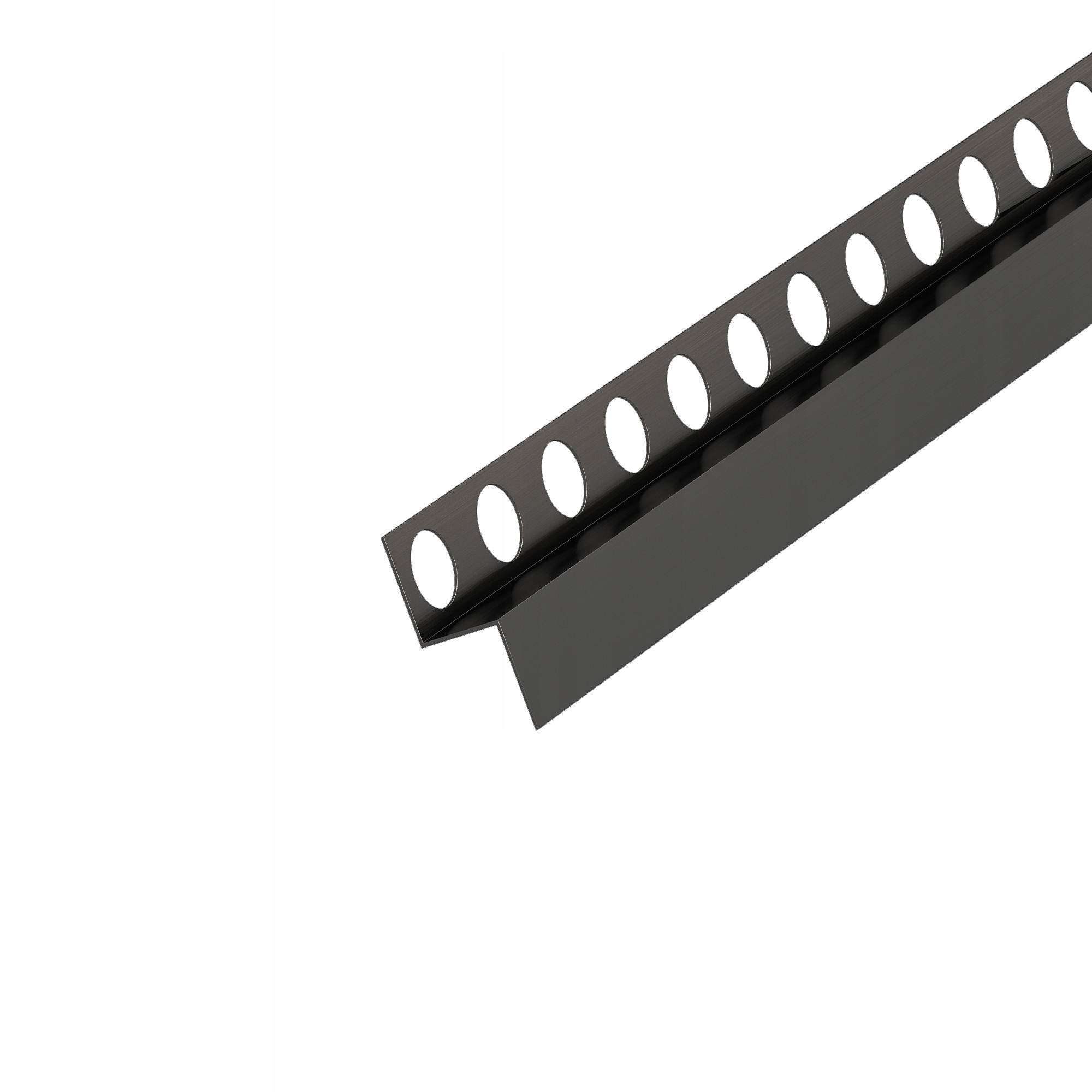 Spádová Lišta Pravá Gun Metal Brushed 120 Profil Pro Odtok