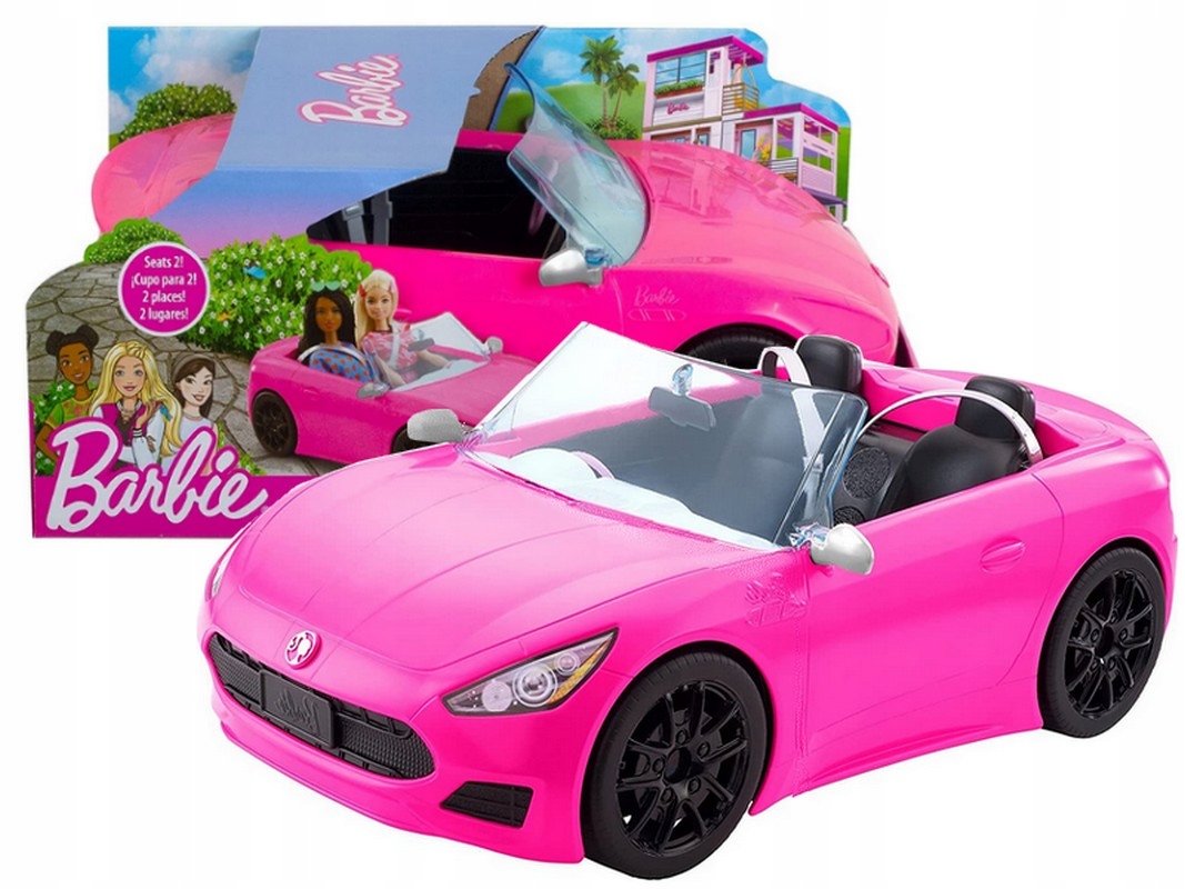 

Barbie Auto Różowy Kabriolet Samochód Dla Lalek