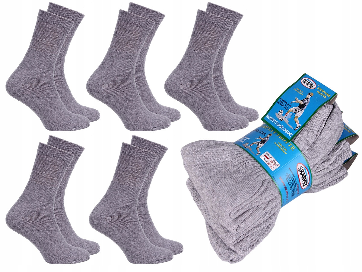 

5X Skarpety Robocze bawełniane frotte Frota 39-42